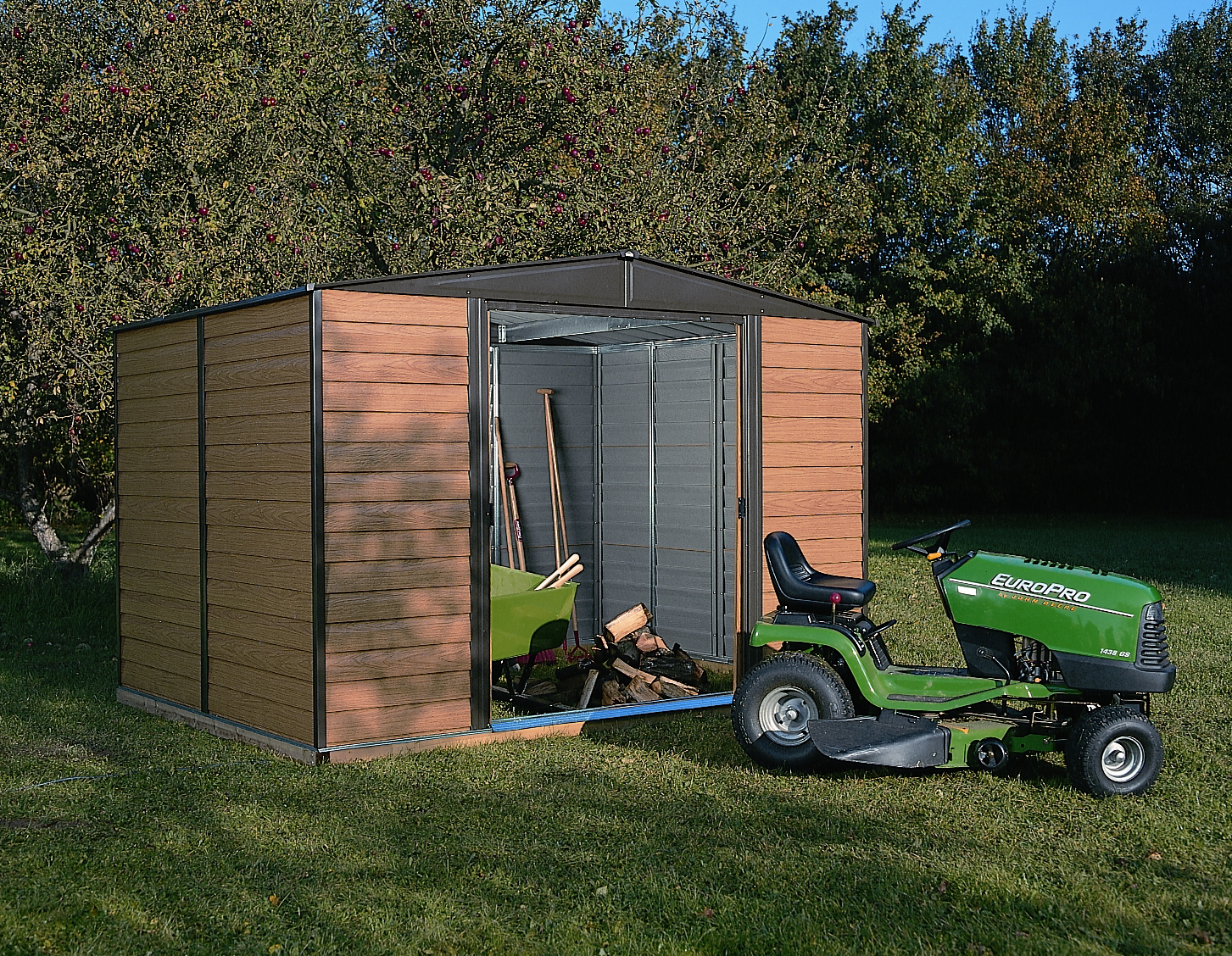 metal sheds - steel storage shed kits