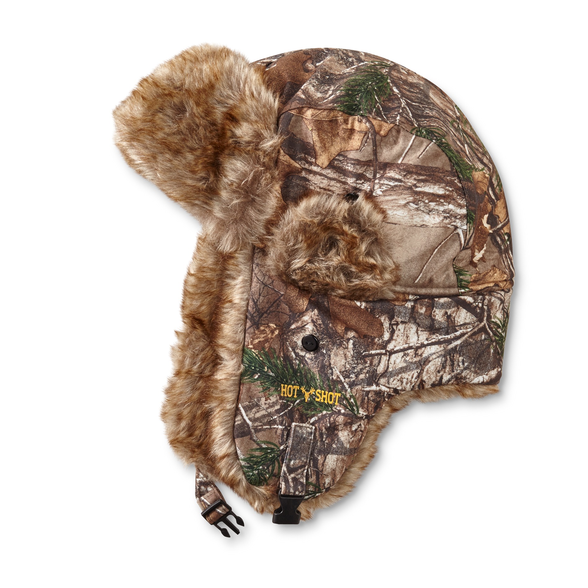 Realtree Men's Hot Shot Faux Fur Trapper HatCamouflage Shop Your Way