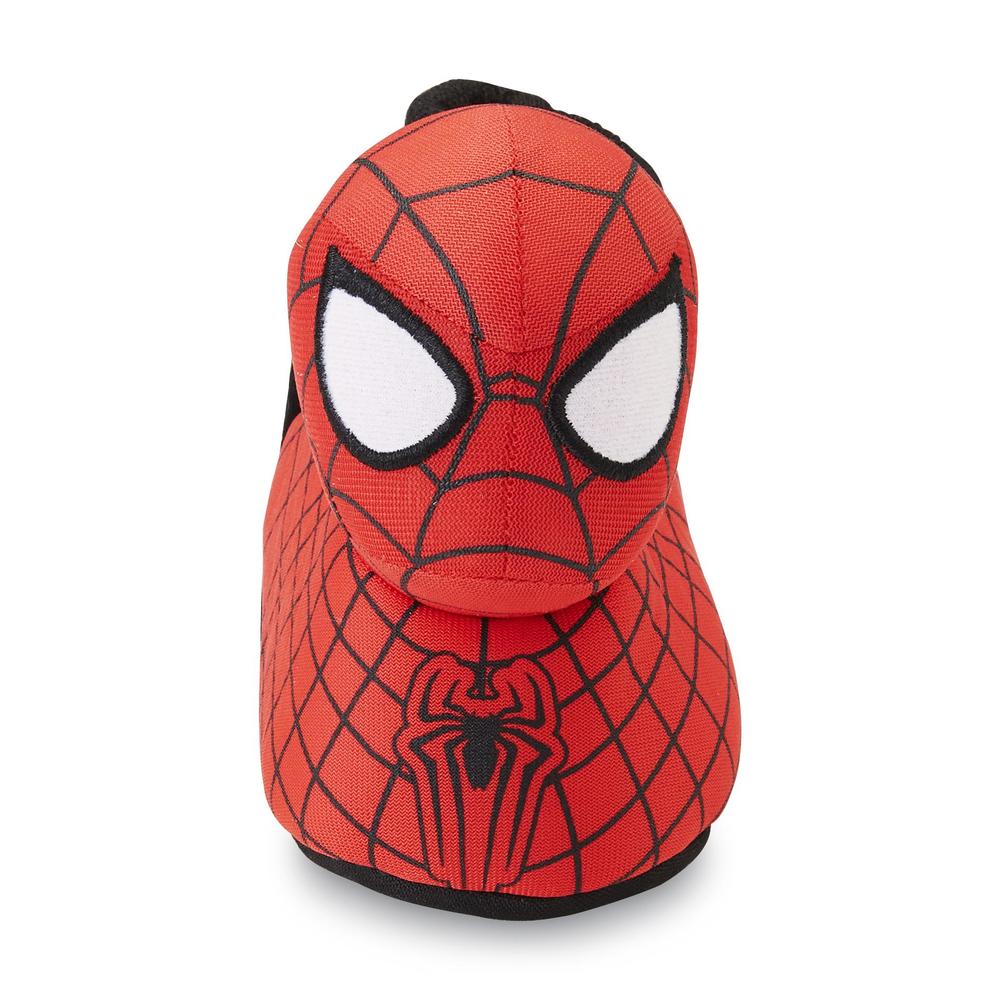 Disney Toddler Boy's Spider-Man 2 Red/Blue Sock-Top Slipper