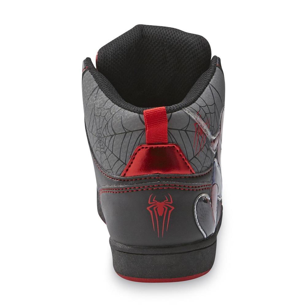 Marvel Spider-Man Boy's Black/Red High-Top Sneaker