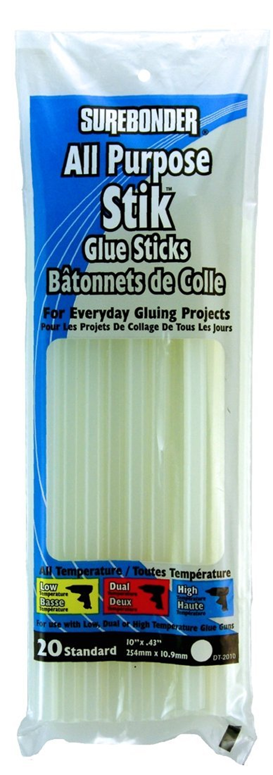 Surebonder All Purpose All Temperature 10" Full Size Glue Sticks. 20