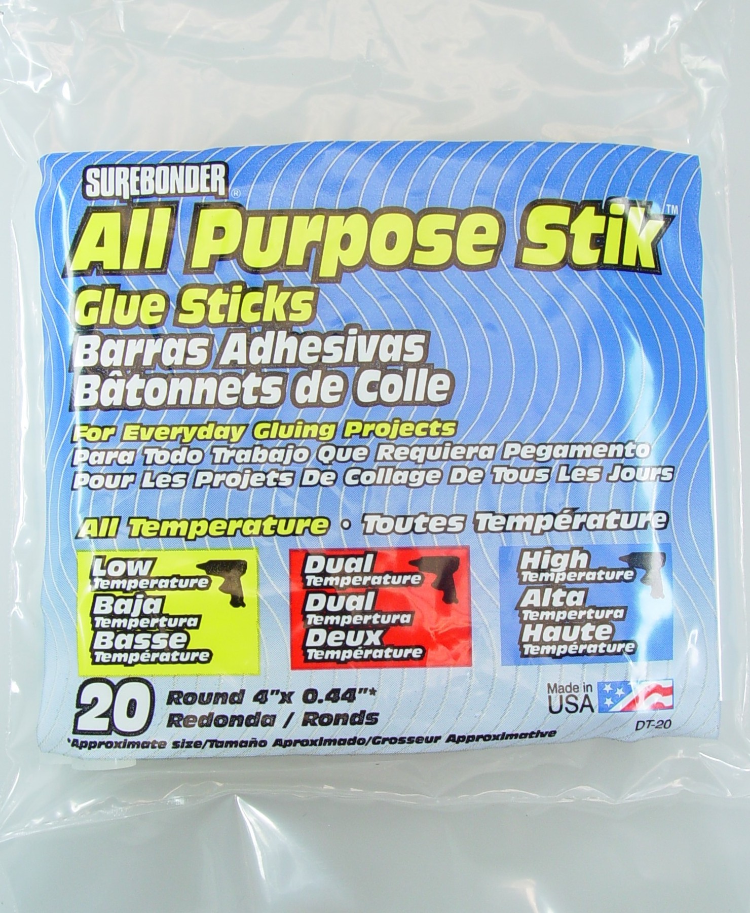 Surebonder All Purpose All Temperature 4" Full Size Glue Sticks. 20