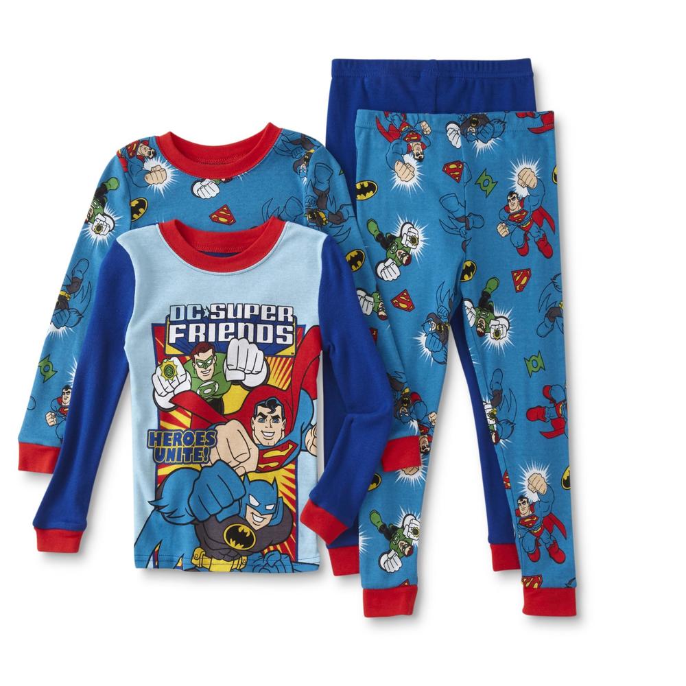 DC Comics Super Friends Toddler Boys' 2-Pairs Pajamas