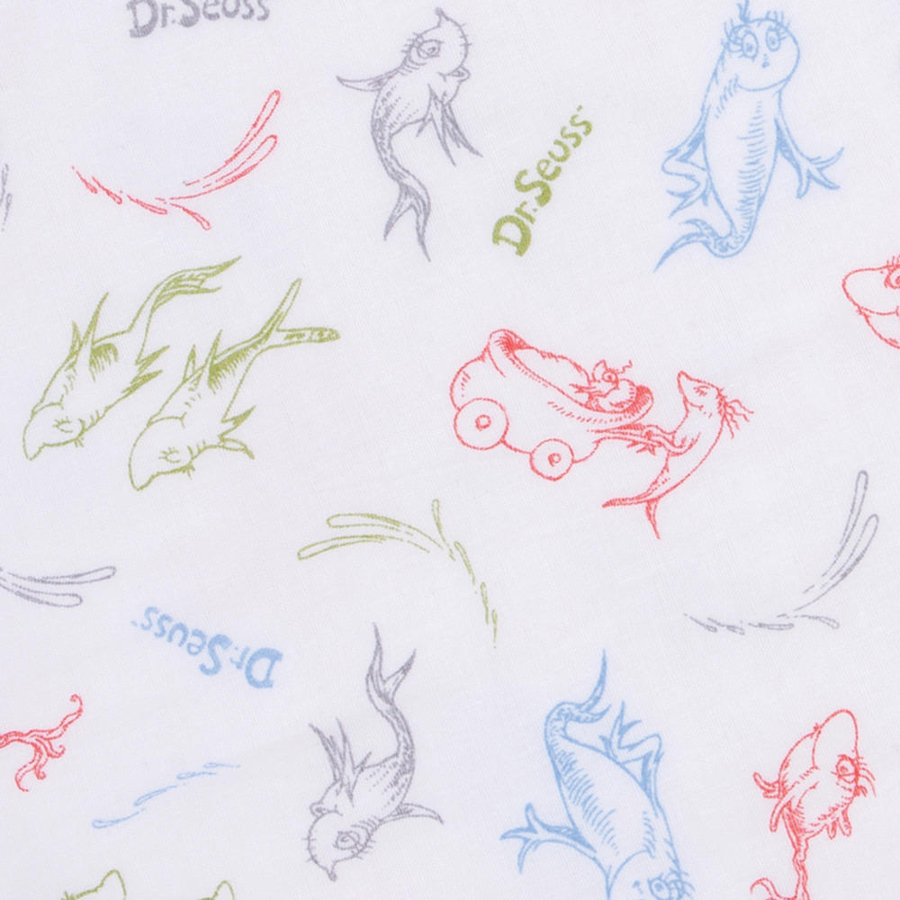 Trend Lab Dr. Seuss by  New Fish Luxe Muslin Blanket