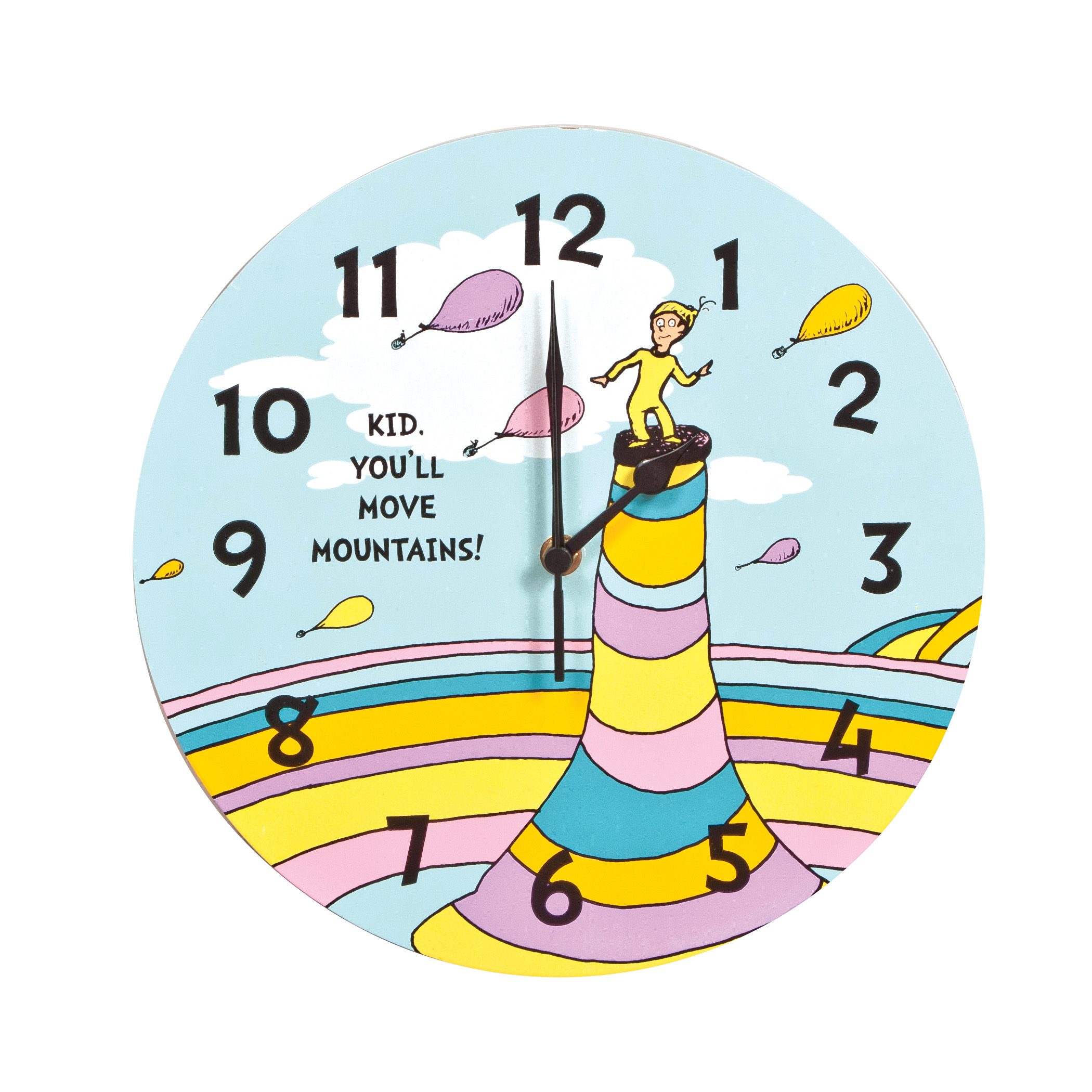 Trend Lab Dr. Seuss Kid You'll Move Mountains! Wall Clock