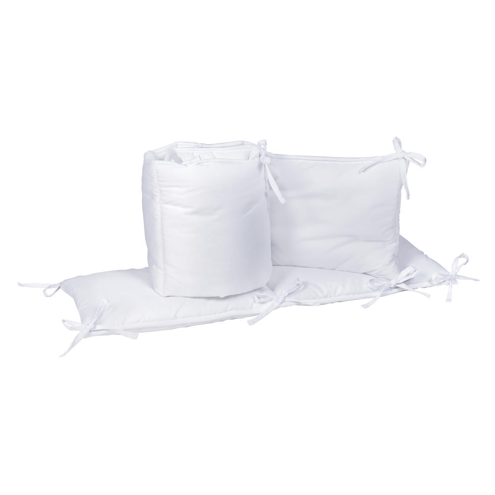 Trend Lab White Percale Crib Bumpers