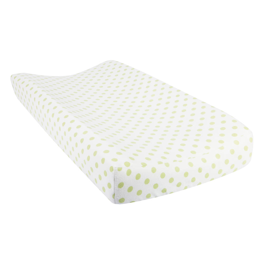 Trend Lab Sage Dot Deluxe Flannel Changing Pad Cover