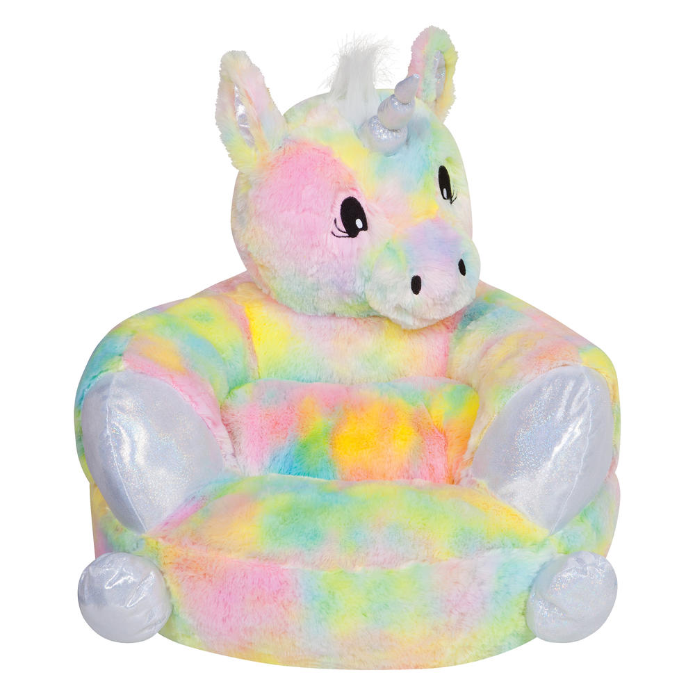 Trend Lab Children's Plush Rainbow Unicorn Character Chair