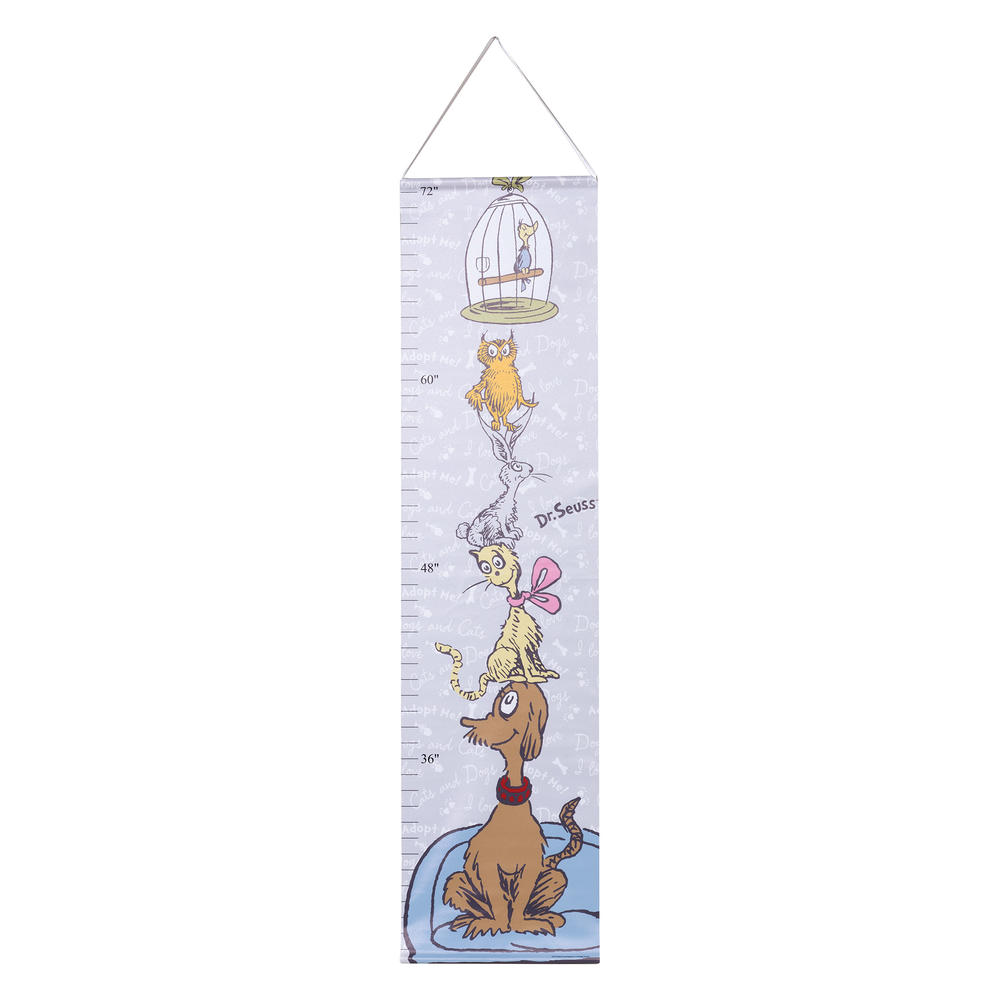 Trend Lab Dr. Seuss by  What Pet Should I Get? Canvas Growth Chart