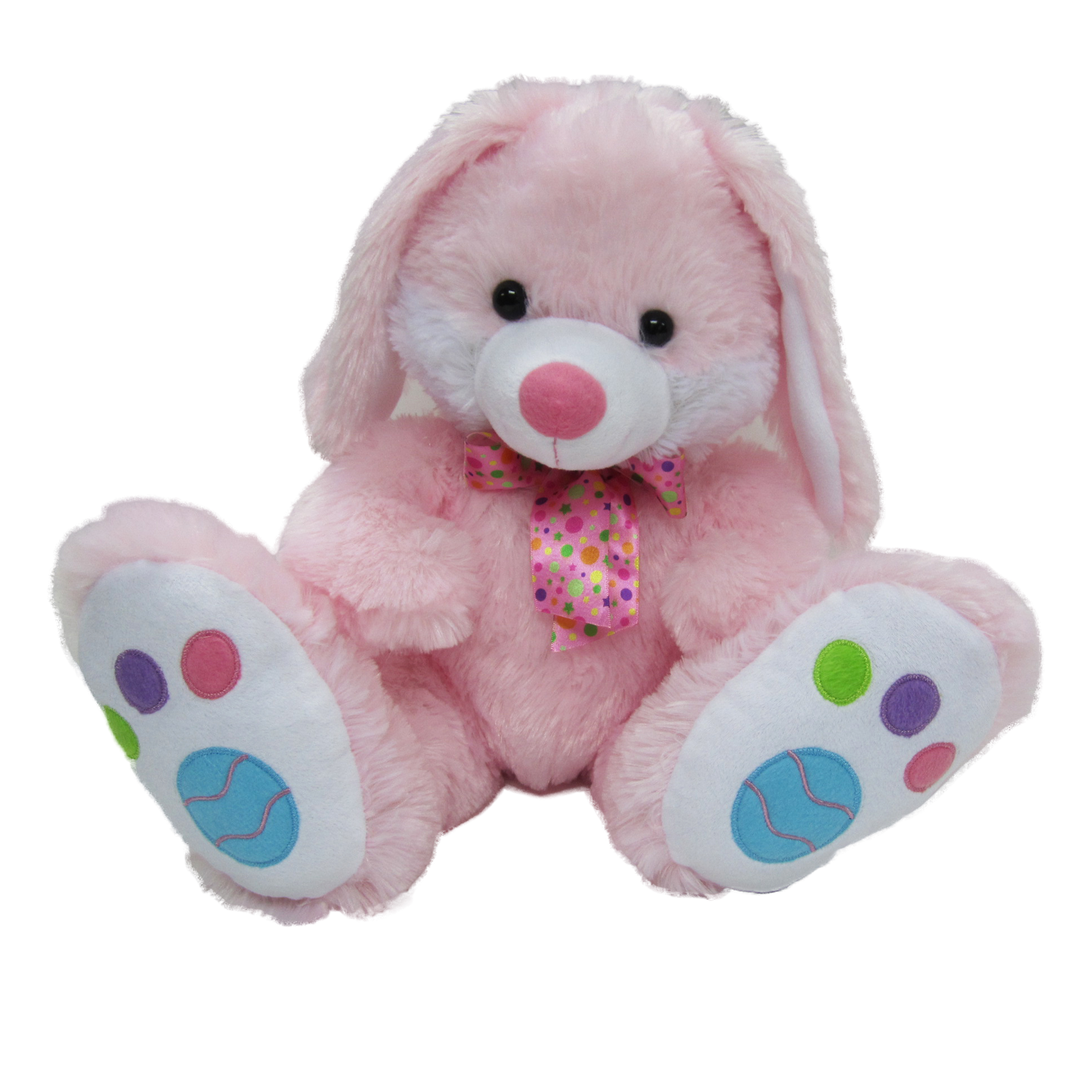 big pink bunny stuffed animal