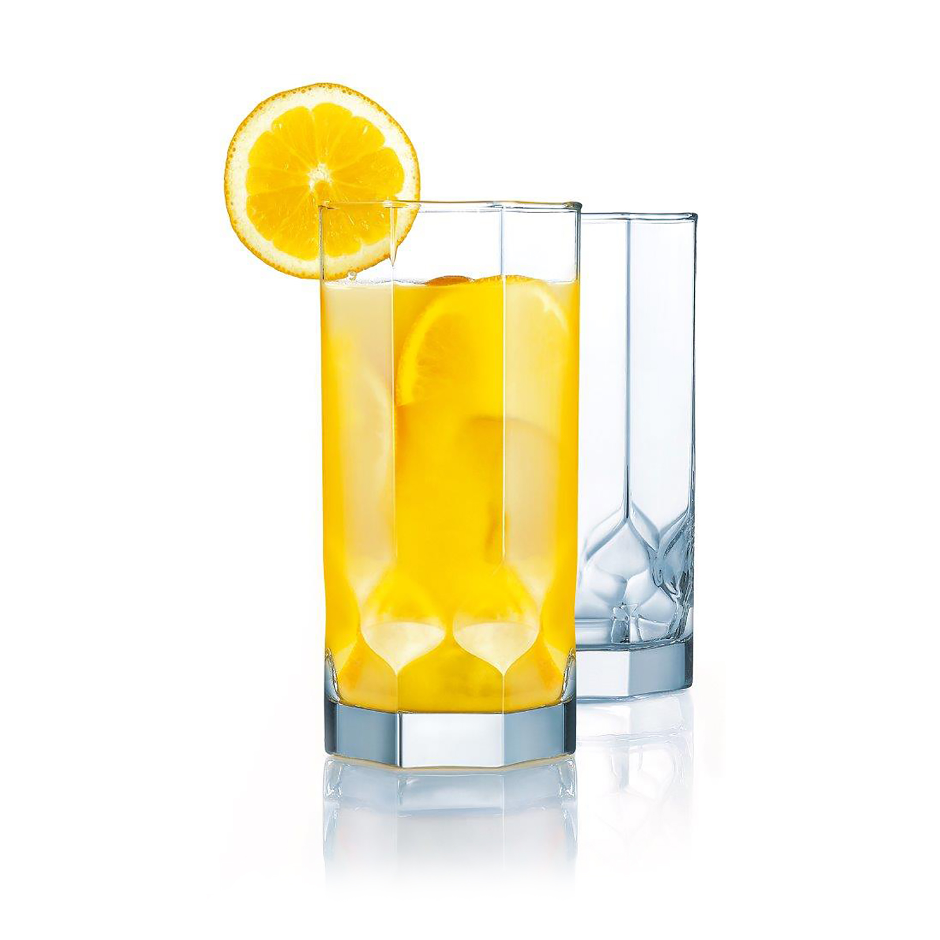 Luminarc 16 Oz. Set of 4 Topaz Cooler Glasses - Clear Luminarc 16 Oz. Set of 4 Topaz Cooler Glasses - Clear