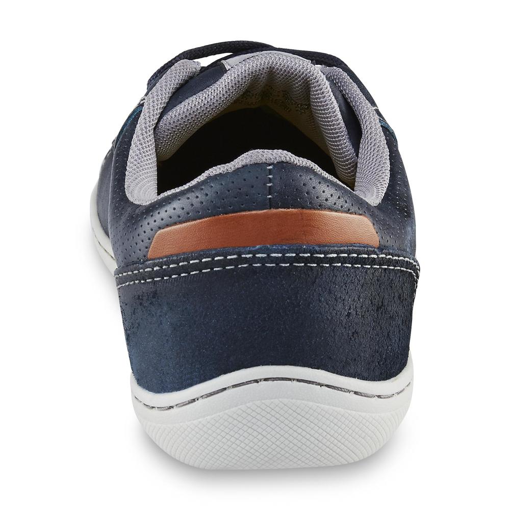 West Coast Men's Marcos Leather Casual Oxford - Blue