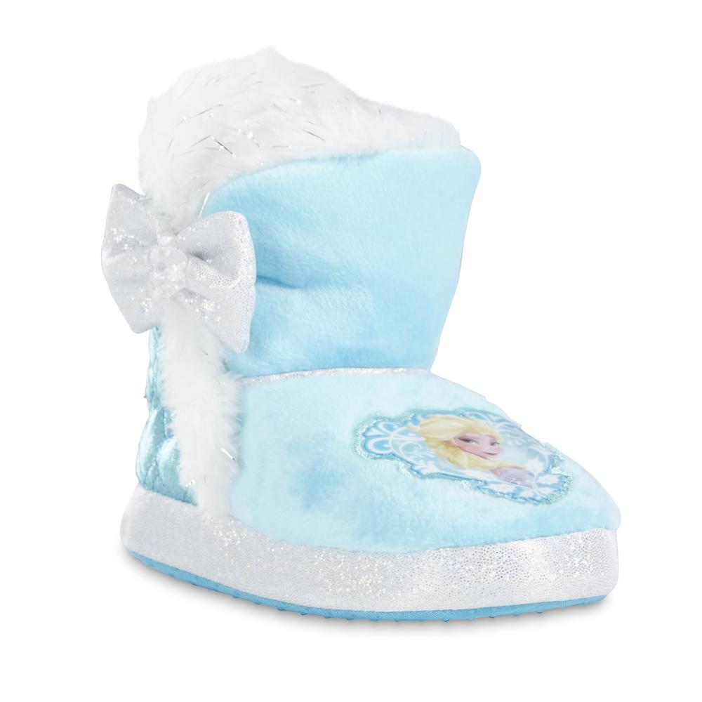 Disney Frozen Girls' Bootie Slippers - Elsa