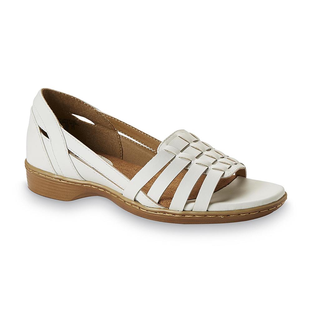 I Love Comfort Women's Hattie White Comfort Sandal
