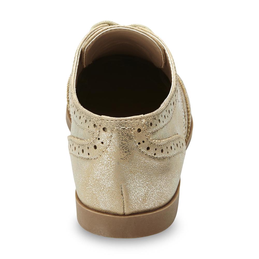 Seventeen Women's Leighton Oxford Shoe - Gold