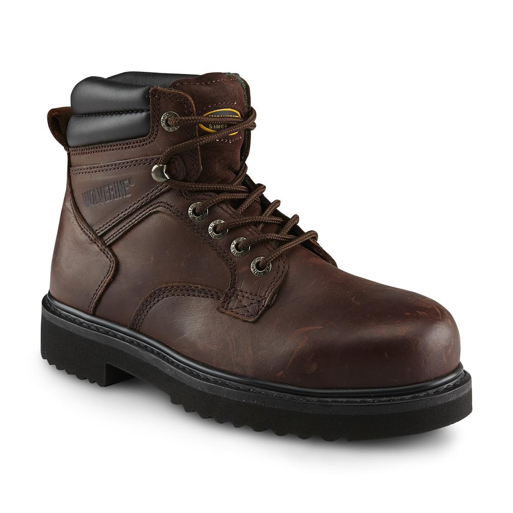 Wolverine Men's 6" Steel Toe Brown Work Boot W03150  - Wide width available
