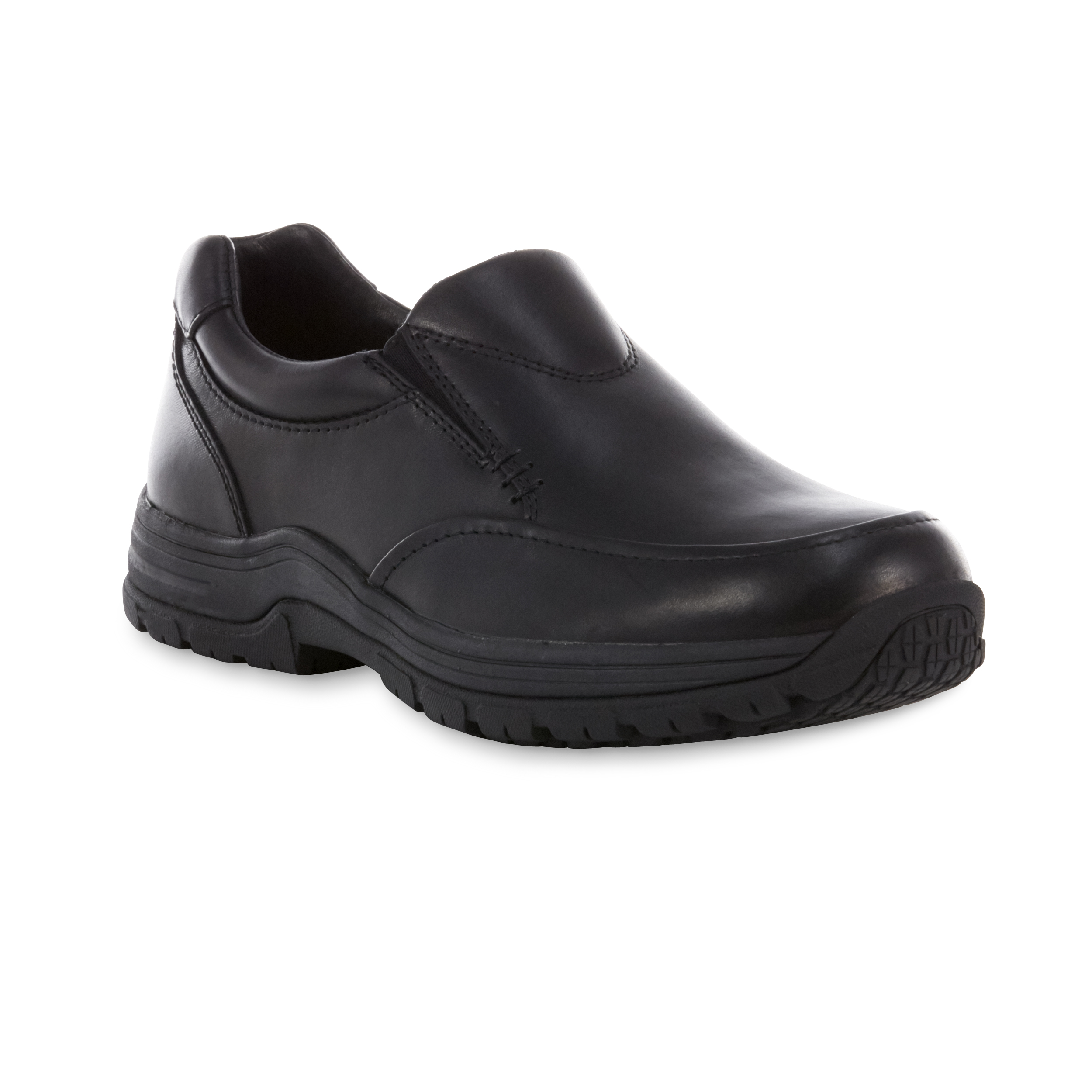 non slip black work shoes mens