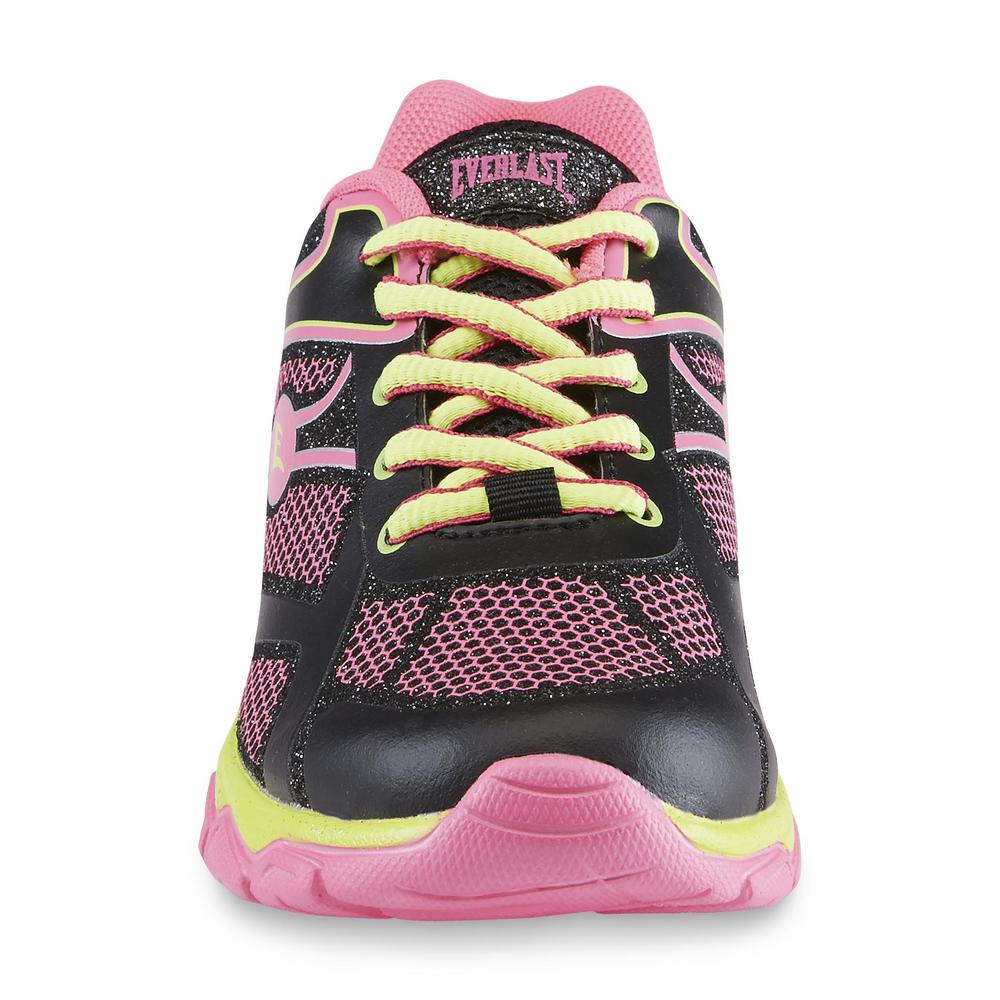 Everlast&reg; Girl's Crestmont Pink/Black/Yellow Cross-Training Shoe