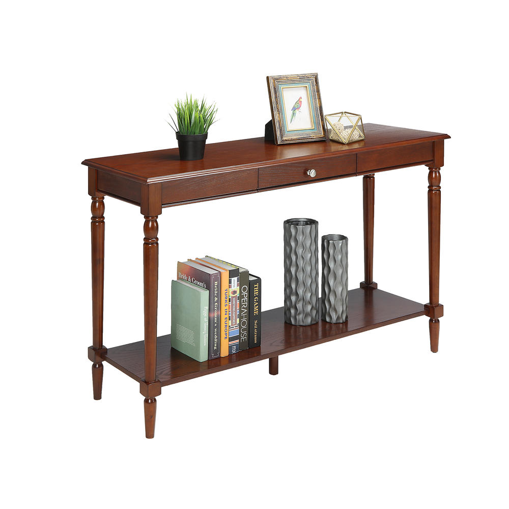 Convenience Concepts French Country Console Table with Drawer and Shelf