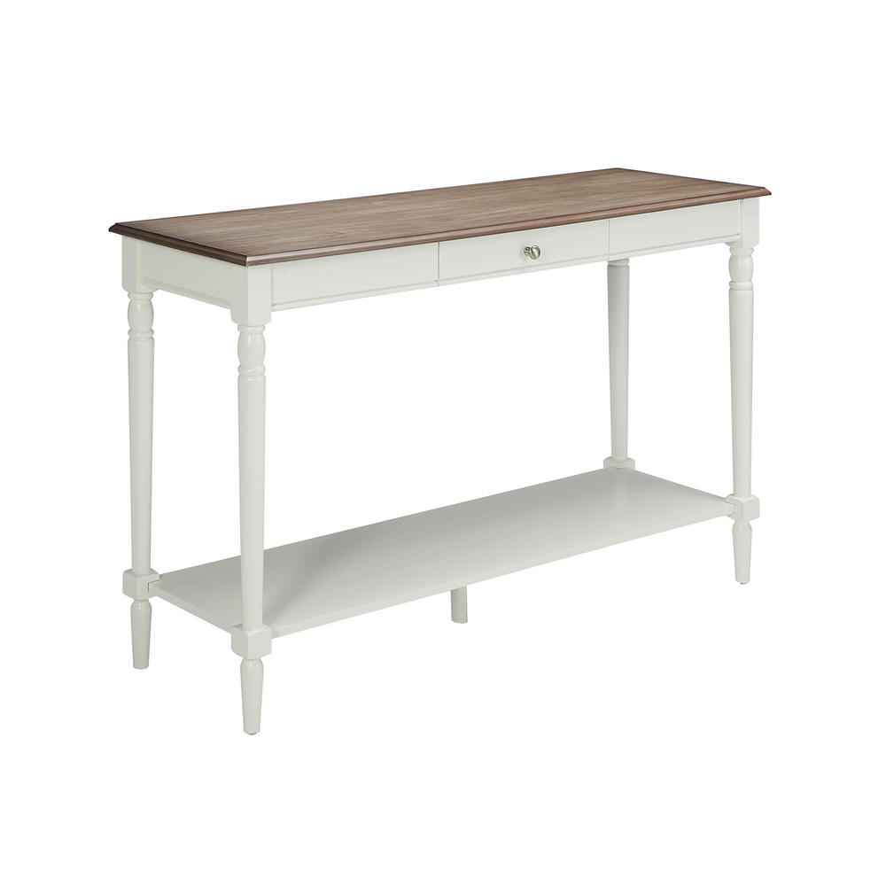 Convenience Concepts French Country Console Table with Drawer and Shelf