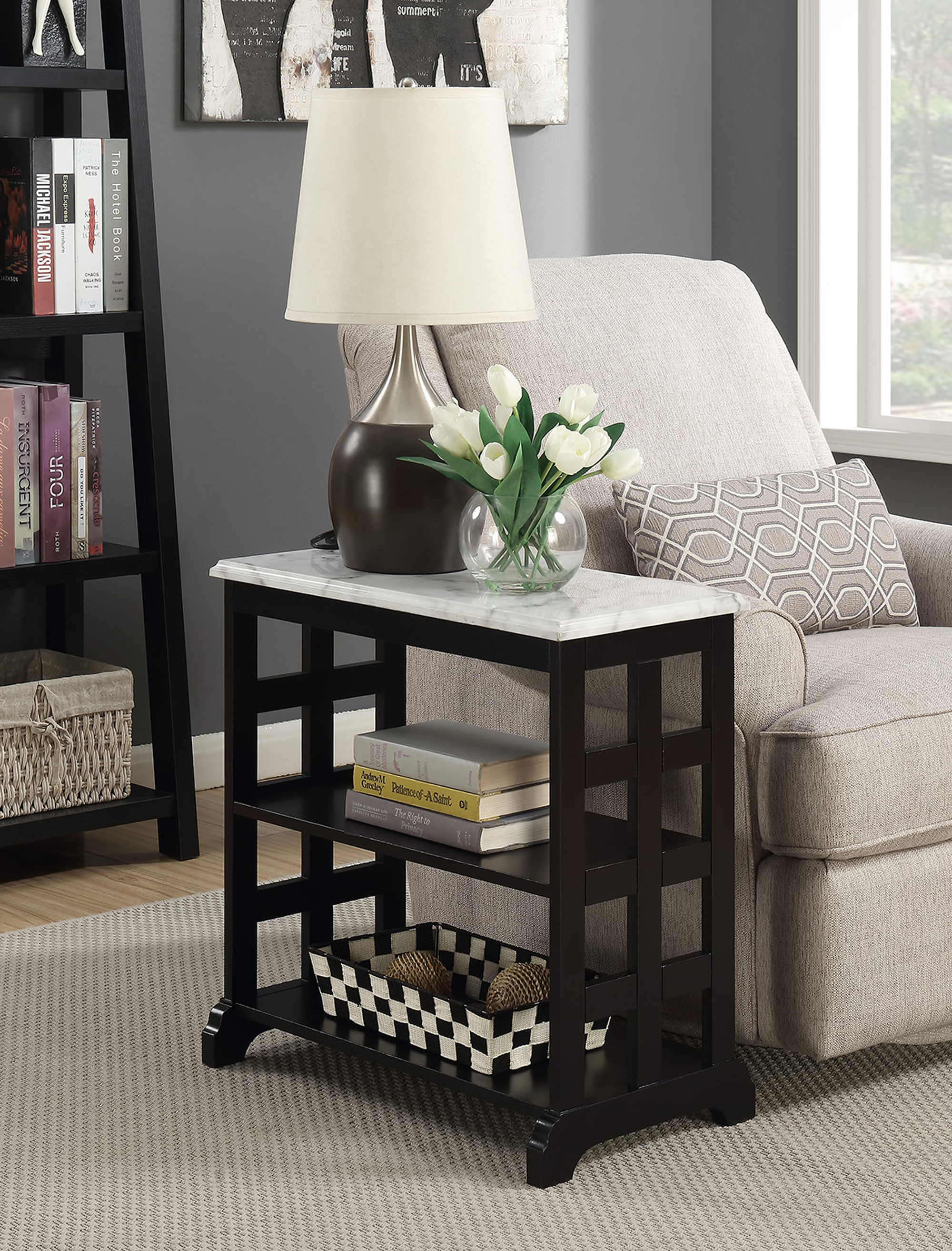 Convenience Concepts American Heritage Baldwin Chairside Table