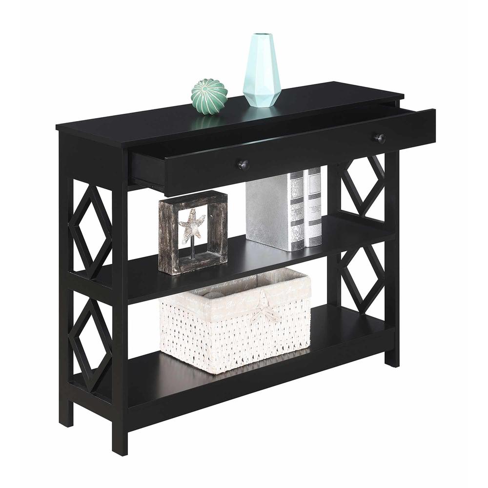 Convenience Concepts Diamond 1 Drawer Console Table