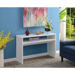 Convenience Concepts 111298W Northfield Deluxe Console Table&#44; White - 48 x 15.5 x 30 in.