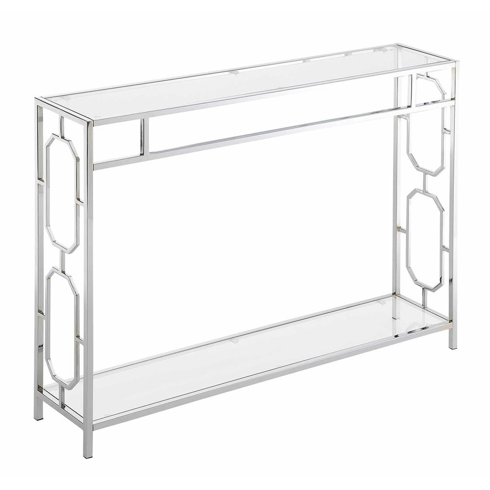 Convenience Concepts Omega Chrome Console Table