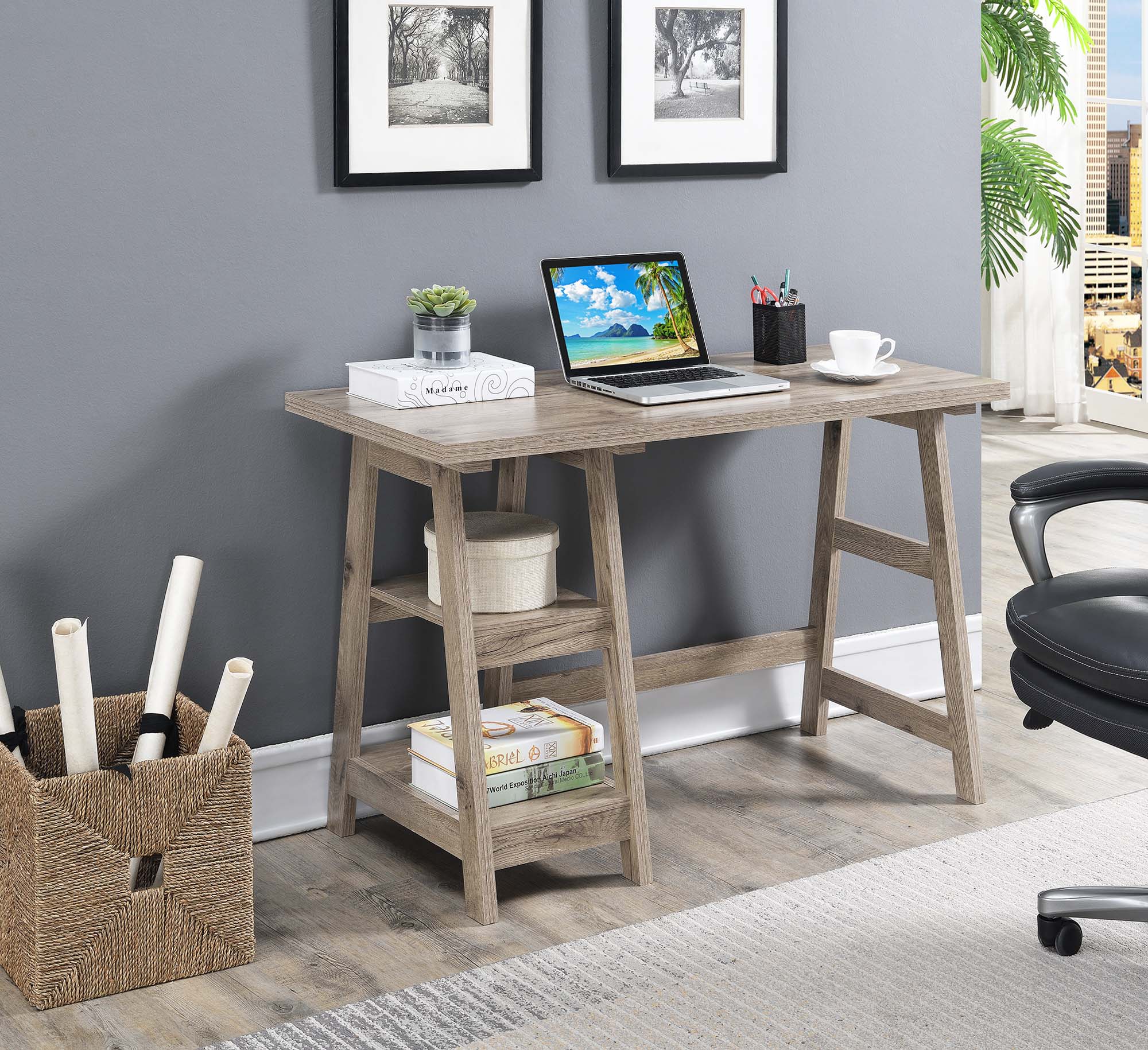 Desks Hutches Straight Desk Without Drawers Kmart