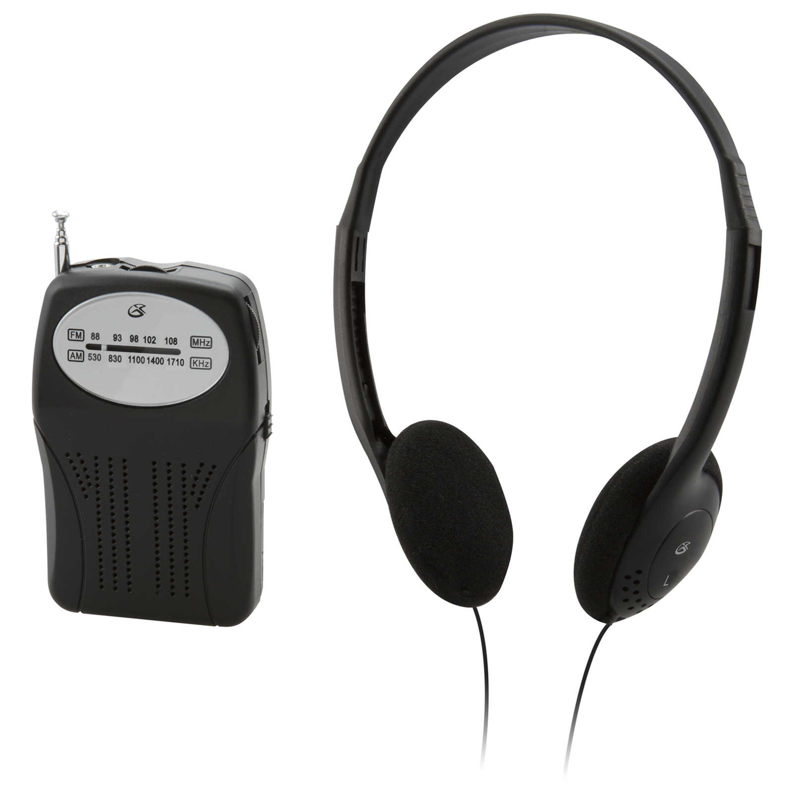 GPX R116B Portable AM/FM Radio, Black GPX R116B Portable AM/FM Radio, Black
