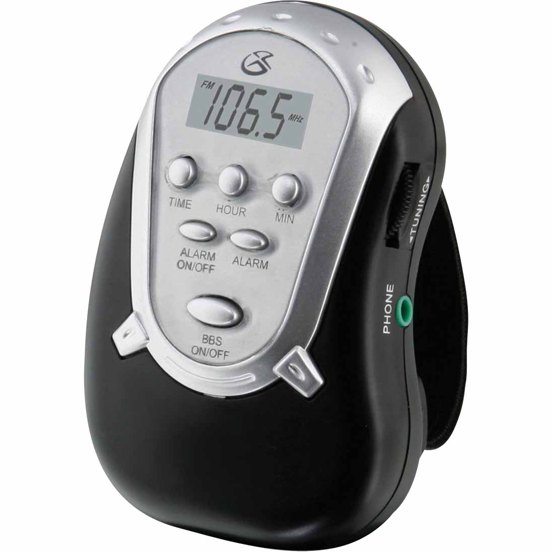 GPX R300B Portable Radio w/ Armband, Black GPX R300B Portable Radio w/ Armband, Black
