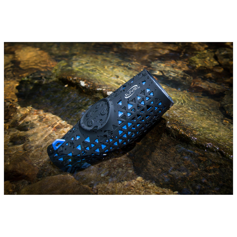 iLive ISBW337BU  Waterproof Bluetooth Wireless Speaker - Blue