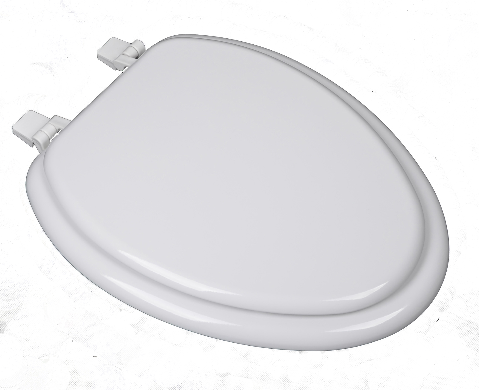 Bath Decor WHITE WOOD ELONGATED TOILET SEAT