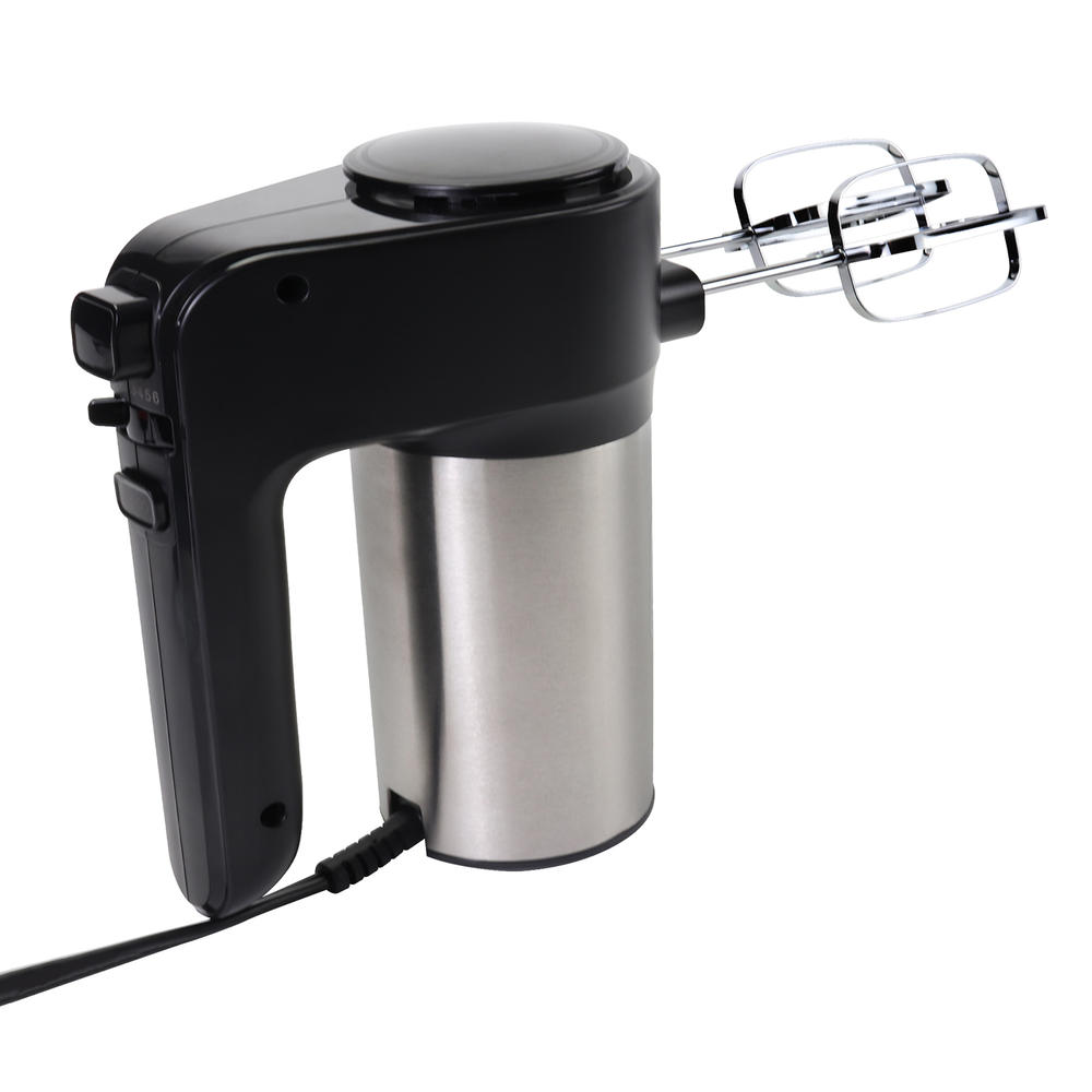 Total Chef TCHM02  6-Speed Hand Mixer with Turbo Boost - Black/Silver