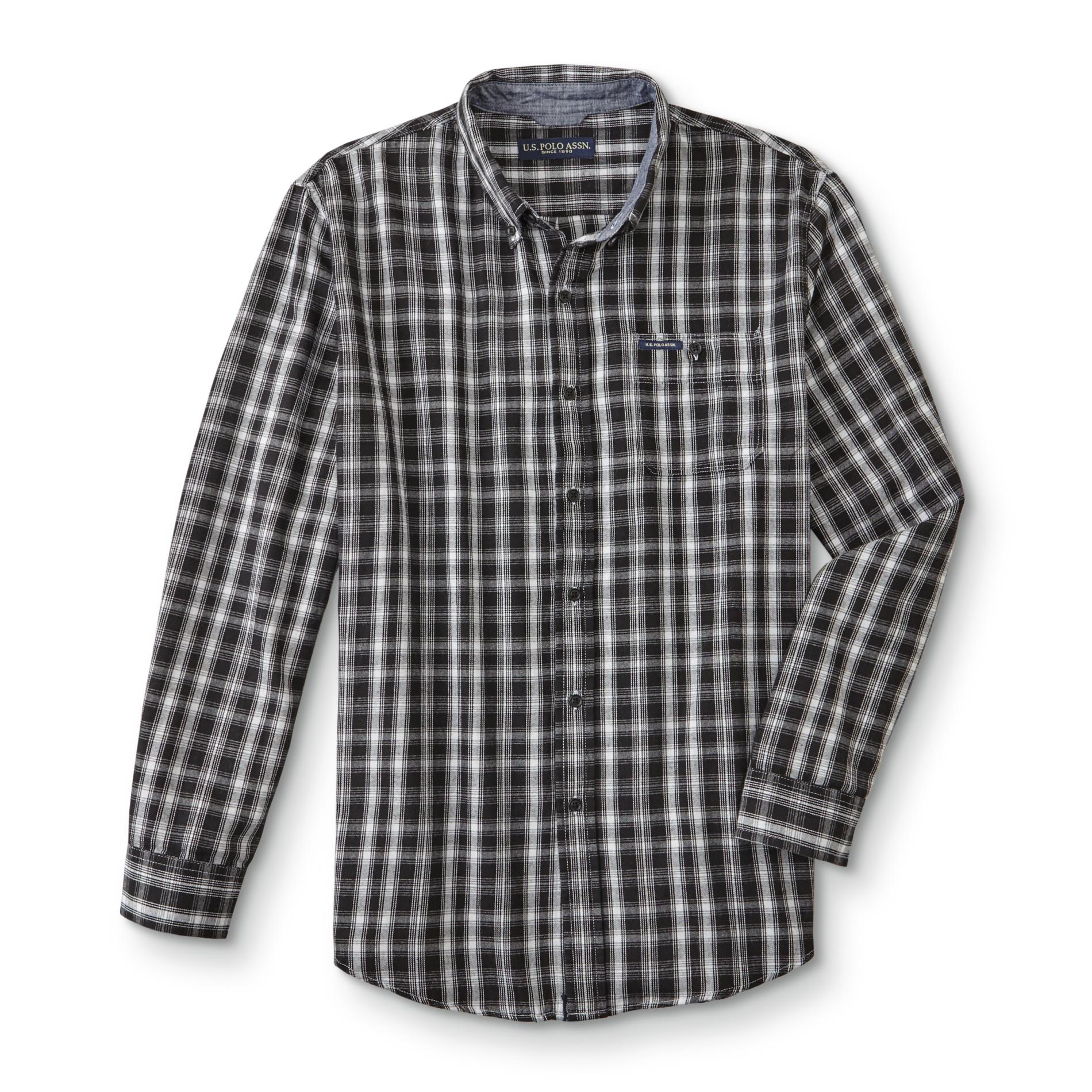 U.S. Polo Assn. Men's Button-Front Shirt-Plaid