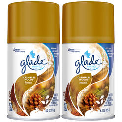 Glade Automatic Spray Refill Cashmere Woods, Fits in Holder For Up to 60 Days of Freshness, 6.2 oz, Pack of 2