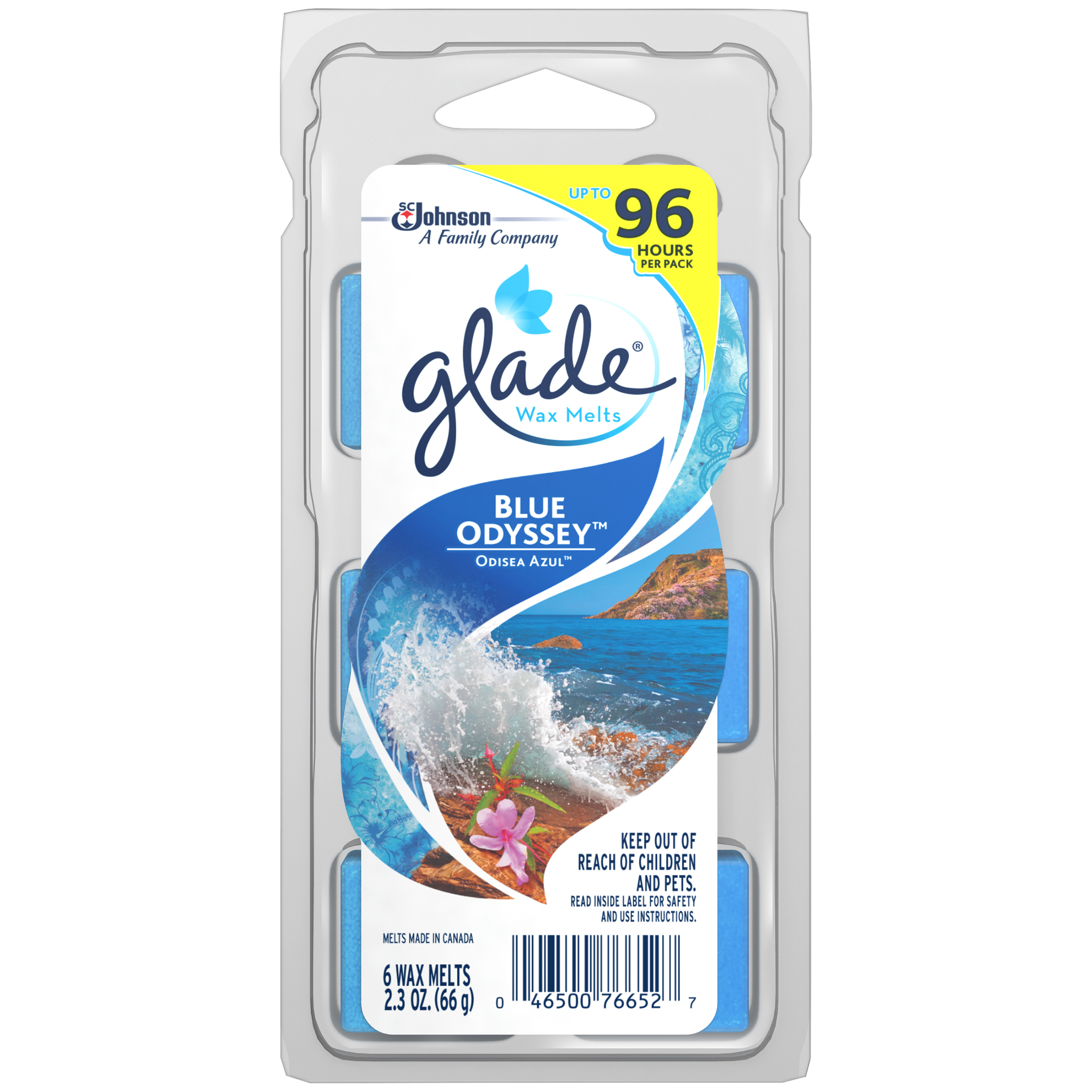 Glade Wax Melts Blue Odyssey Air Freshener Refills 2.3 OZ