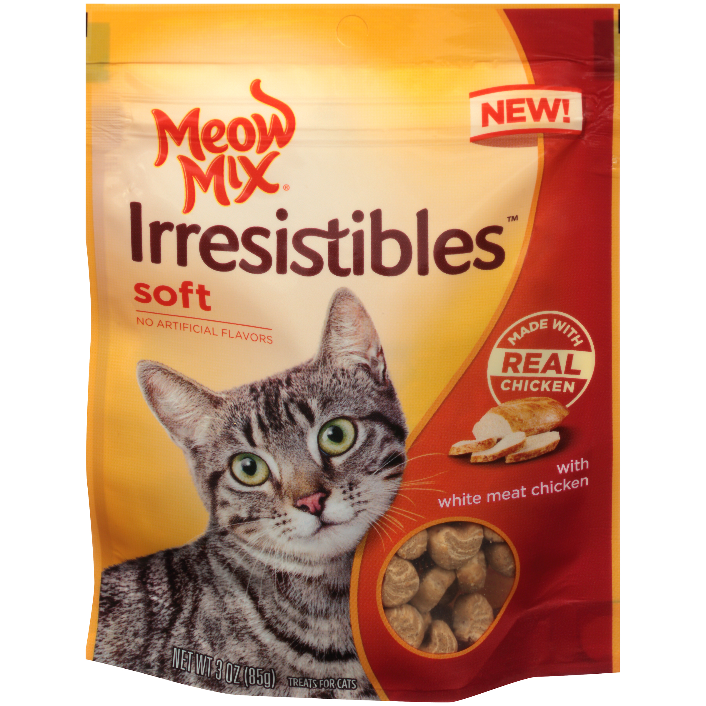 Meow Mix Irresistibles Soft Cat Treats with Chicken 3 oz Shop Your