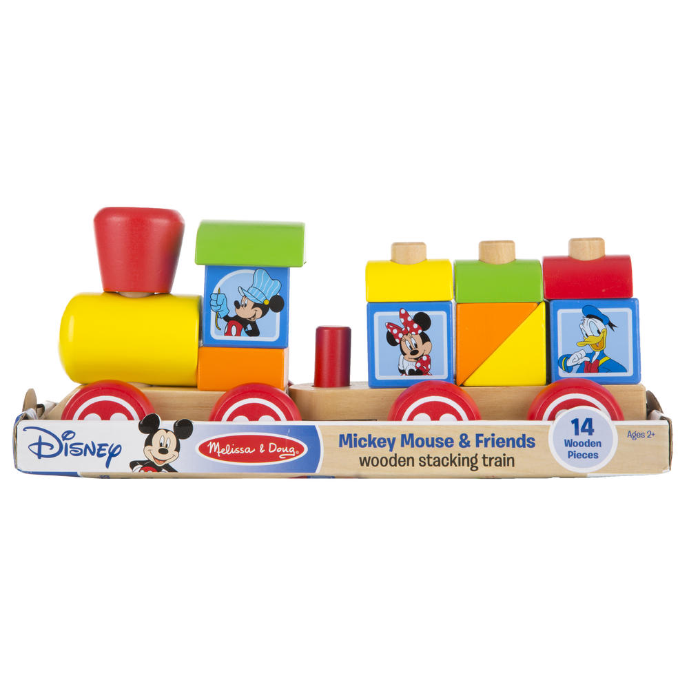 Melissa & Doug Mickey Mouse & Friends Wooden Stacking Train