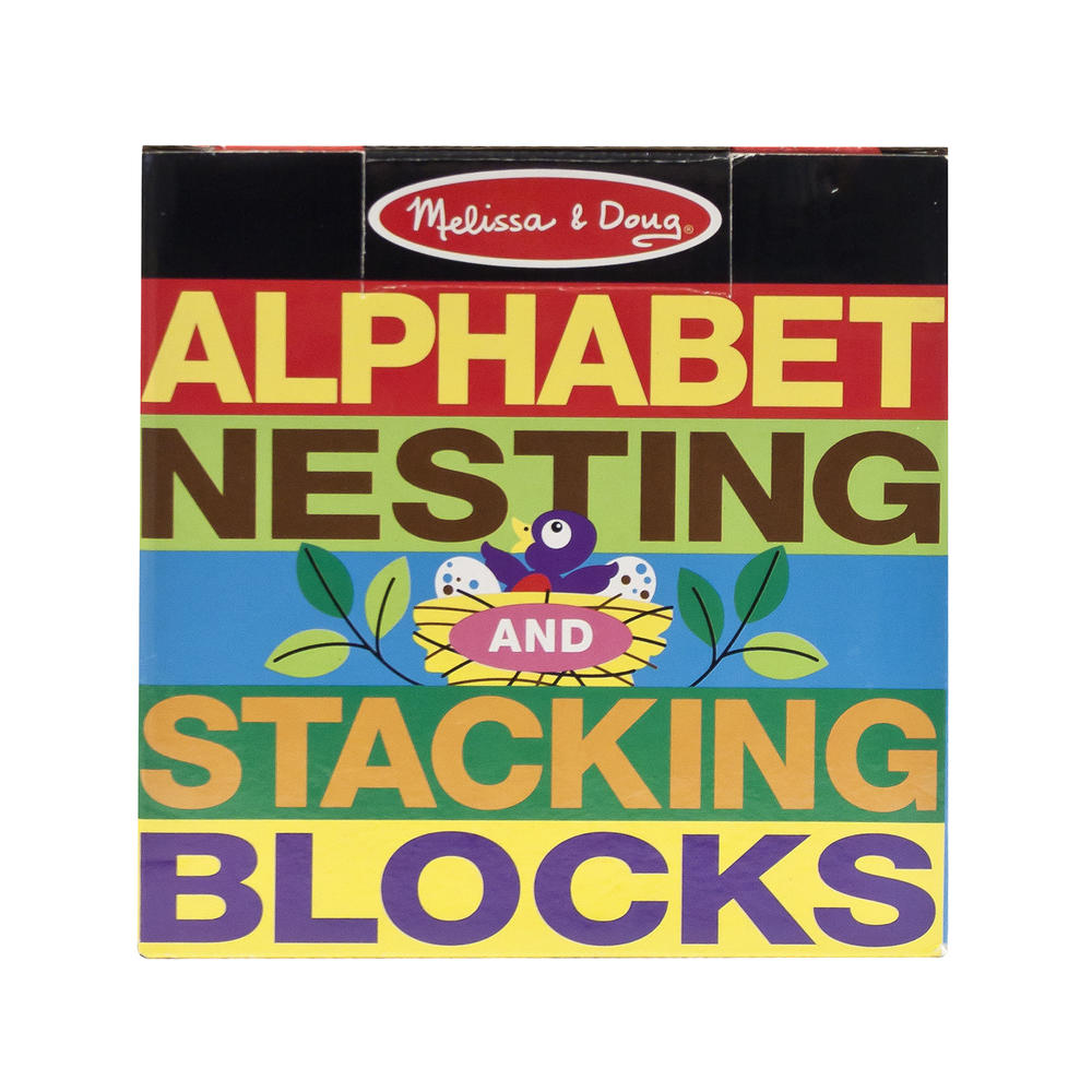 Melissa & Doug Alphabet Nesting and Stacking Blocks
