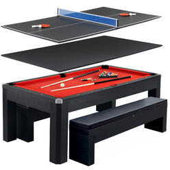 Hathaway&#153; Blue Wave Bluewave Park Avenue 7-Ft Pool Table Combo Set W/ Benches