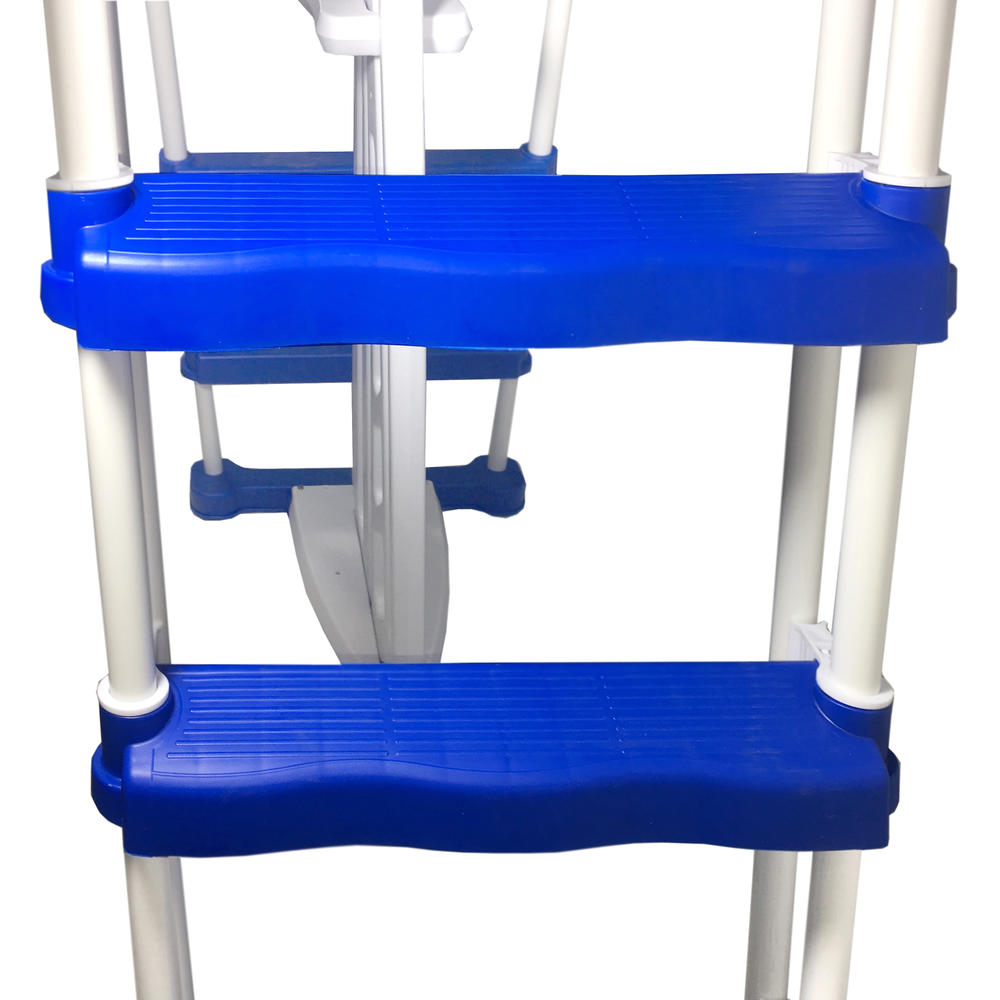 Blue Wave 52in AFrame Ladder w/ Safety Barrier and Removable Steps