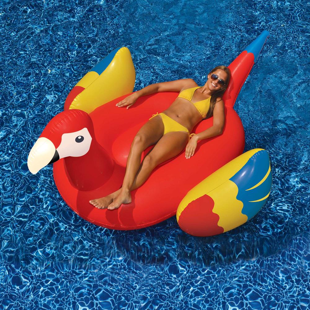 Swimline Giant Parrot 93-in Inflatable Ride-On Pool Toy