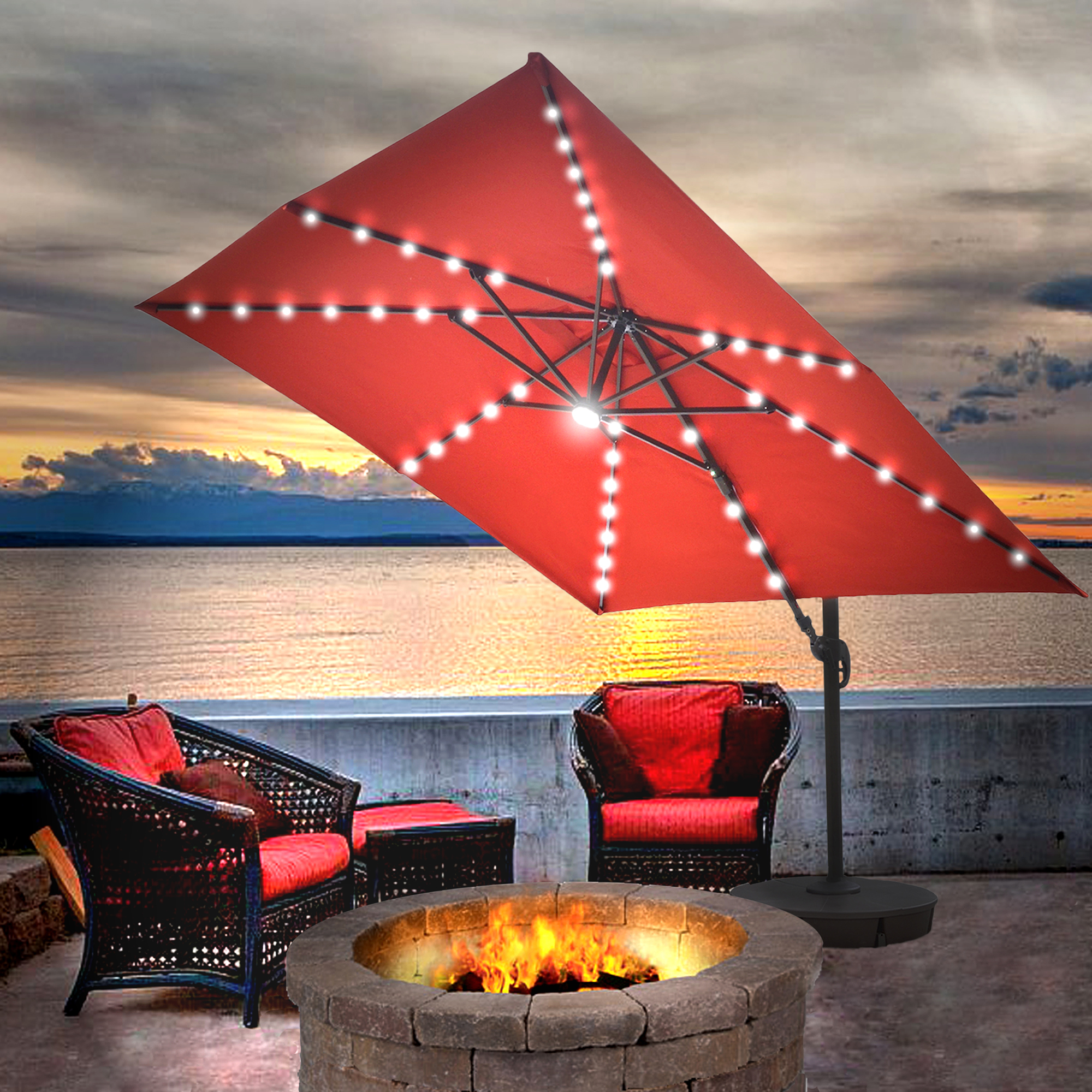 Patio Umbrellas Bases Orange Sears