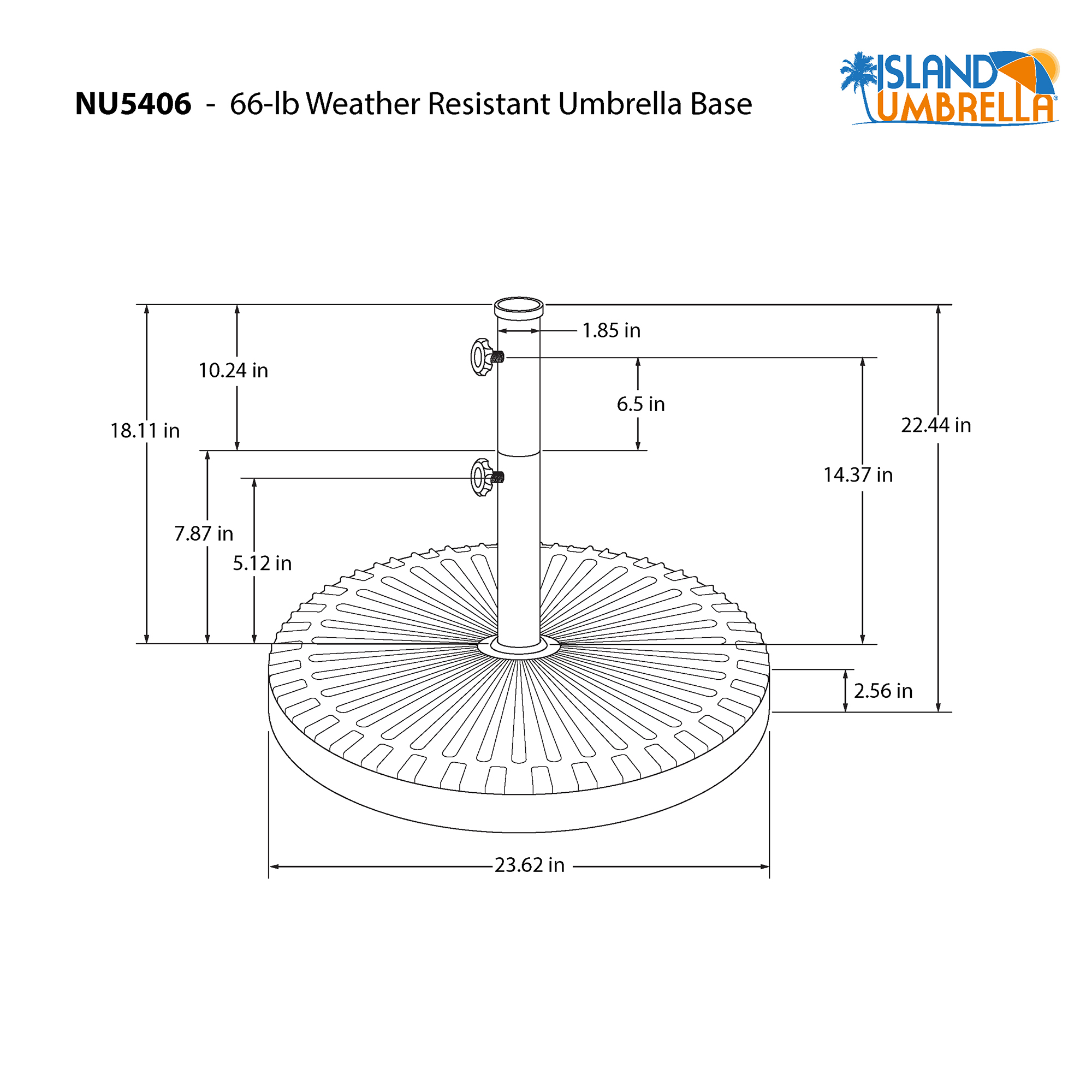 island umbrella resin umbrella base