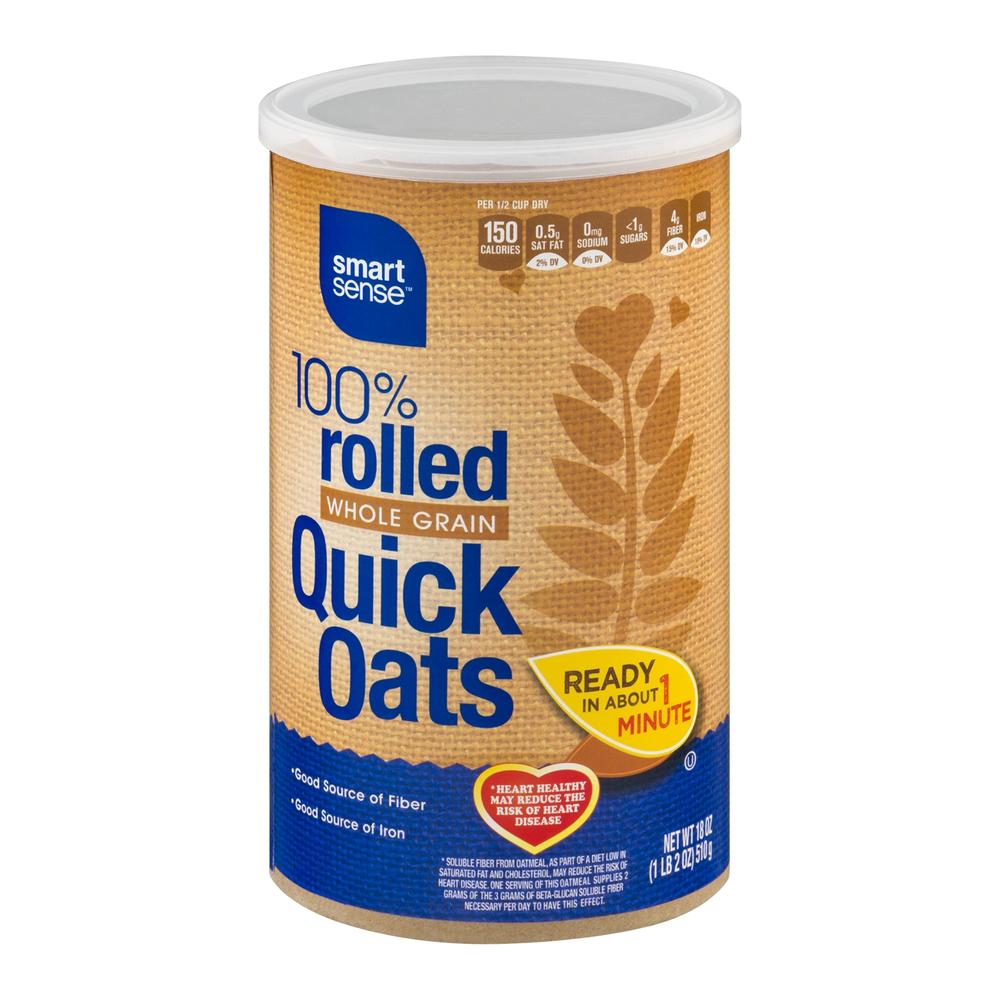 Smart Sense 100% Rolled Whole Grain Quick Oats