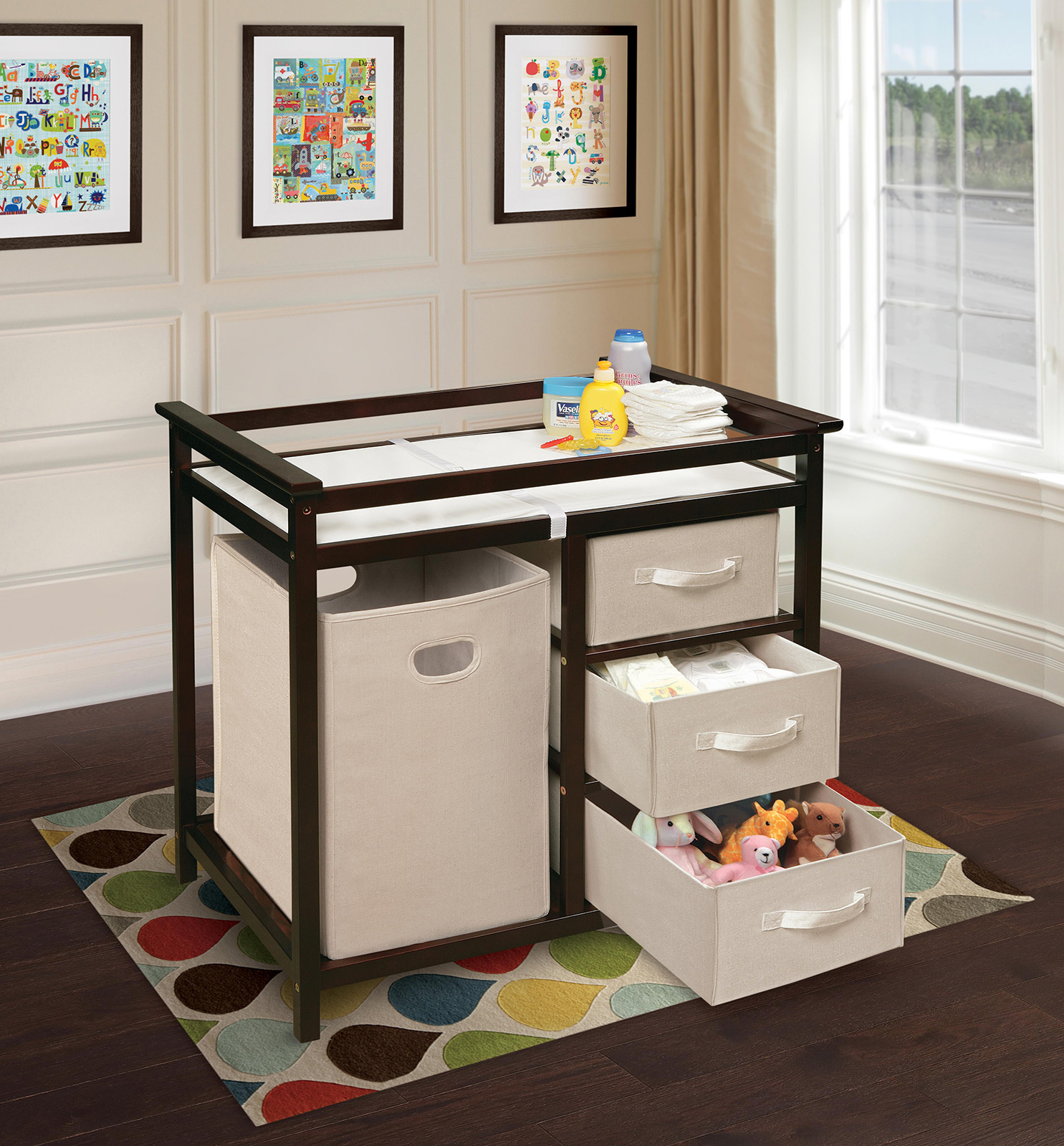 badger basket modern changing table