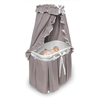 Badger Basket 30063 Majesty Baby Bassinet with Canopy and Bedding