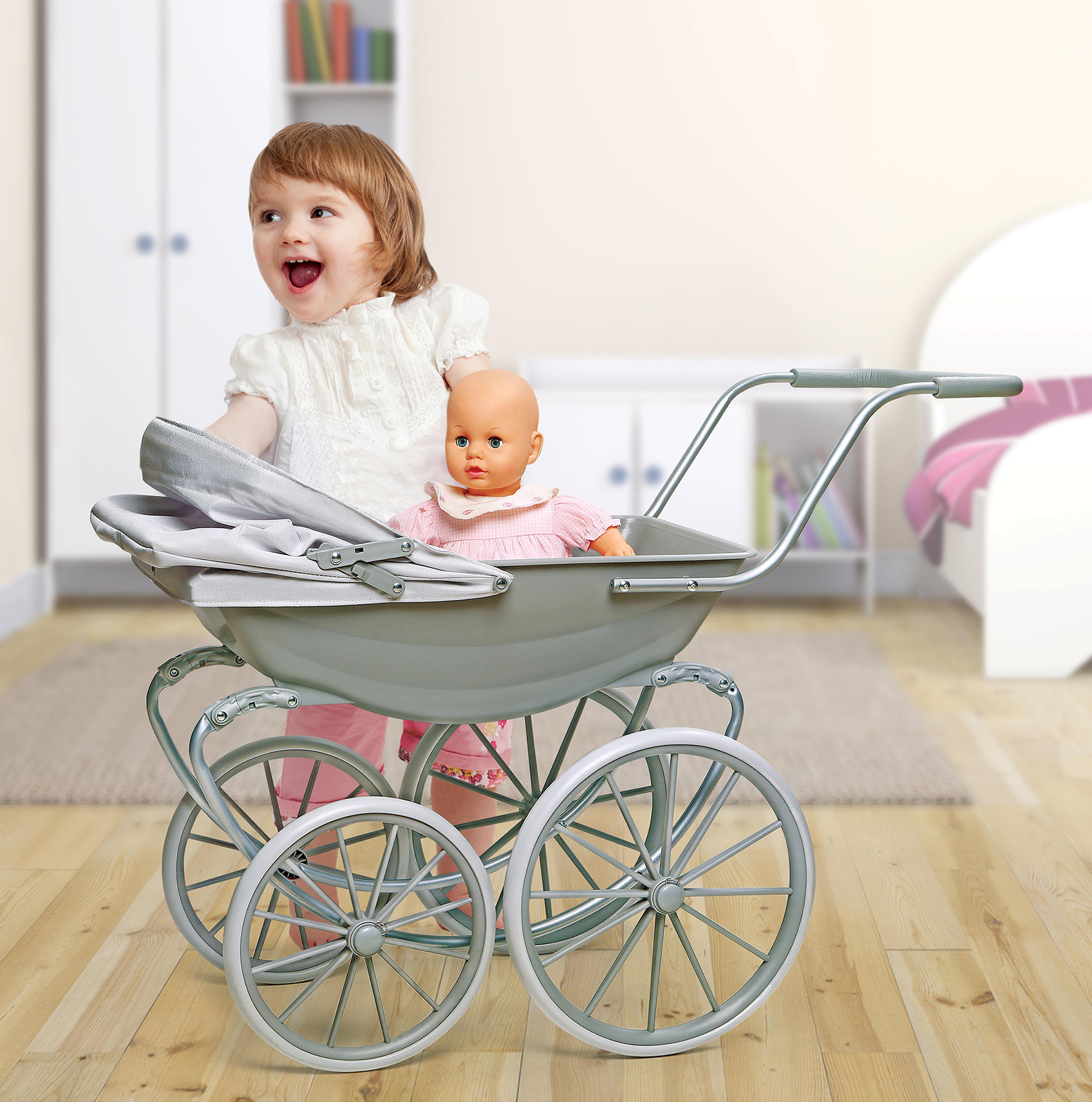 badger basket doll pram