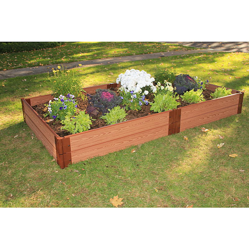 Frame It All 300001064 One Inch Series 4ft. x  8ft. x 11in. Composite Raised Garden Bed Kit